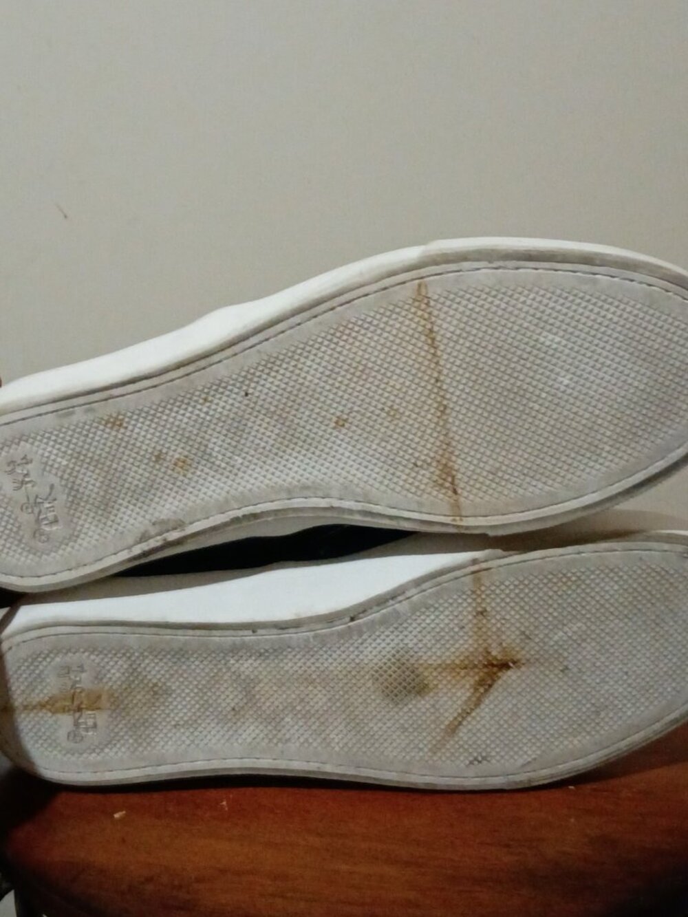 Coach Slip On Blue Black Monogram Sateen Black Low Sneakers Men's Size 11D - Picture 3 of 12